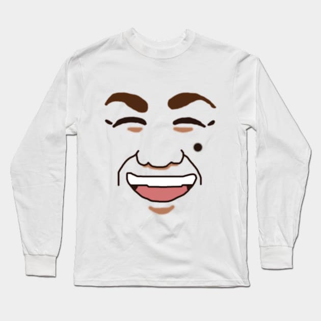 Shenmue - Yu Suzuki Face Long Sleeve T-Shirt by Gekidami